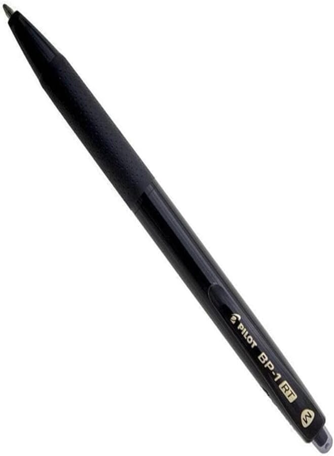 PILOT BALL PEN"PILOT BP-1 RT",M,BLACK,B-INK
